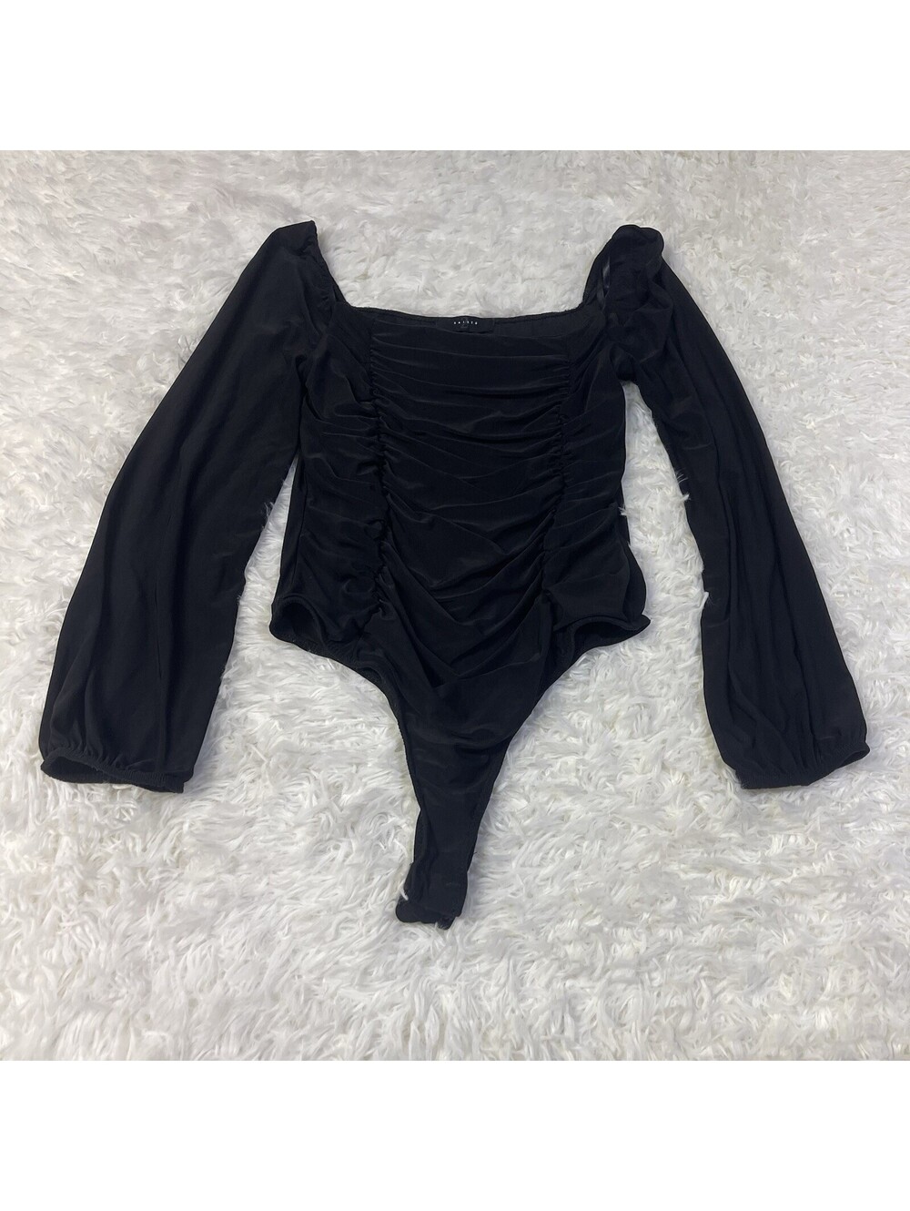 21 Saints One Pice Bodysuit Size Medium Stretch Women Suit Black